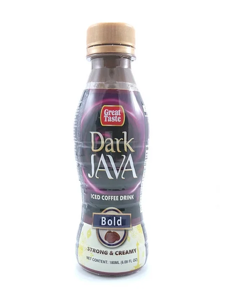 Manila Czerwca Świetny Smak Ciemnej Kawy Mrożonej Java Czerwca 2020 — Zdjęcie stockowe