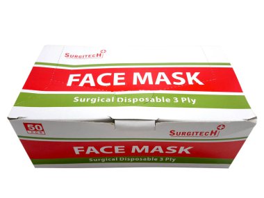 MANILA, PH - 23 Haziran - Surgitech face mask 3 ply in 23 Haziran 2020, Manila, Filipinler.