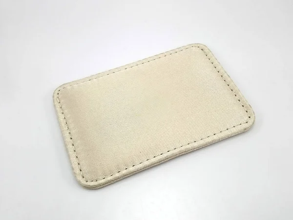 Light Brown Portable Leather Mirror Case Use See One Self — Stock Photo, Image