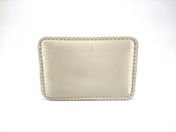 Light Brown Portable Leather Mirror Case Use See One Self — Stock Photo, Image