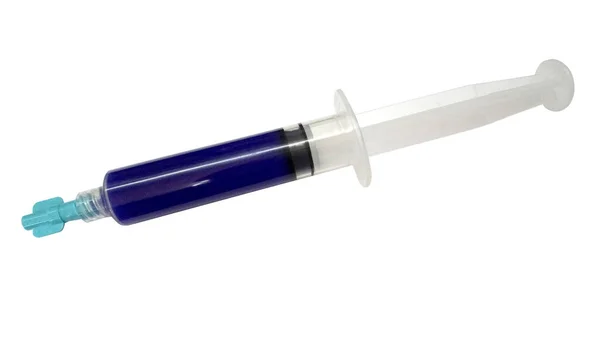 Phosphoric Acid Etching Gel Syringe Use Dentistry Industry — Stock Photo, Image