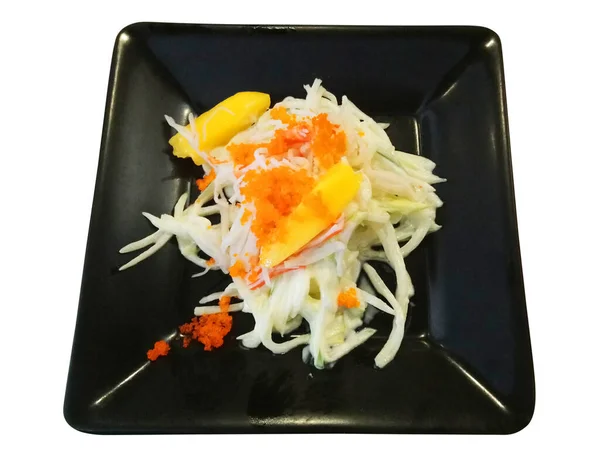 Ensalada Verduras Kani Comida Japonesa Sirve Menú Del Restaurante — Foto de Stock