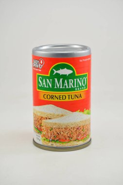 MANILA, PH - 26 Haziran - San Marino konserve ton balığı konservesi 26 Haziran 2020, Manila, Filipinler.