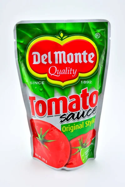 Quezon City Juli Del Monte Tomatensaus Originele Verpakking Juli 2020 — Stockfoto