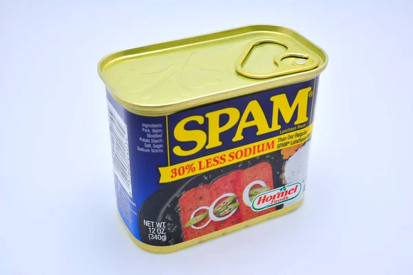 Quezon City July Spam Luncheon Meat Can July 2020 Quezon — Stock Photo, Image
