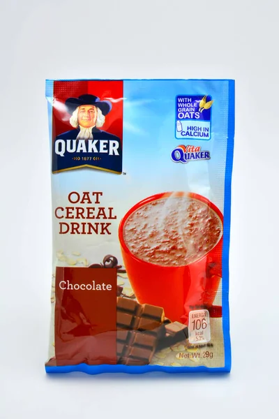 Quezon City Julio Quaker Avena Cereal Drink Chocolate Flavor Sachet — Foto de Stock