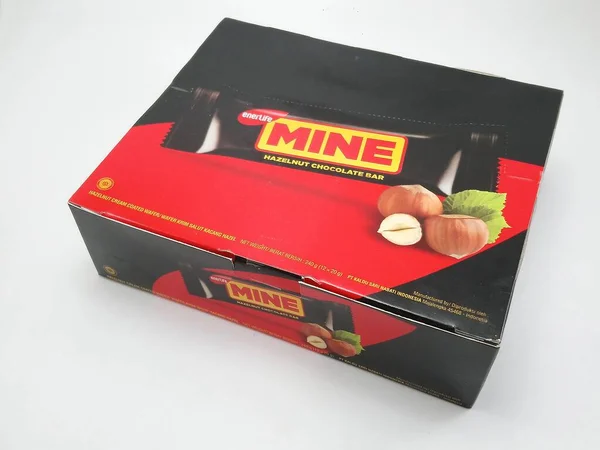 Manila Julio Enerlife Mine Avellana Chocolate Bar Box Julio 2020 — Foto de Stock