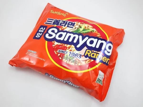 Manila Július Samyang Ramen Metélt 2020 Július Manilában Fülöp Szigeteken — Stock Fotó