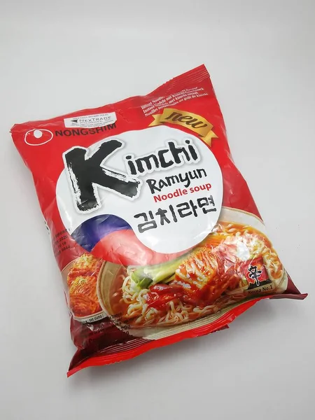 Manila Ιουλιου Nongshim Kimchi Ramyun Noodles Soup Στις Ιουλίου 2020 — Φωτογραφία Αρχείου