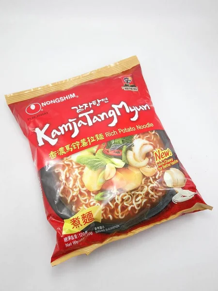 Manila Ιουλιου Nongshim Kamja Tang Myun Potato Noodles Στις Ιουλίου — Φωτογραφία Αρχείου