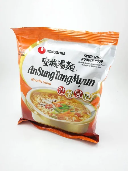 Manila Juli Nongshim Sung Tang Myun Nudelsuppe Juli 2020 Manila — Stockfoto