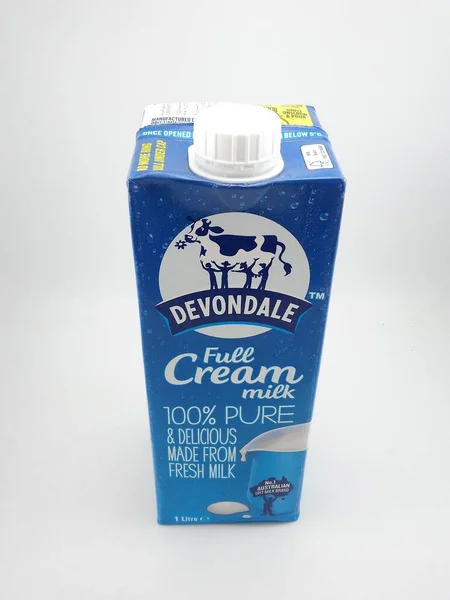 Manila Julio Devondale Full Cream Fresh Milk Carton Julio 2020 — Foto de Stock