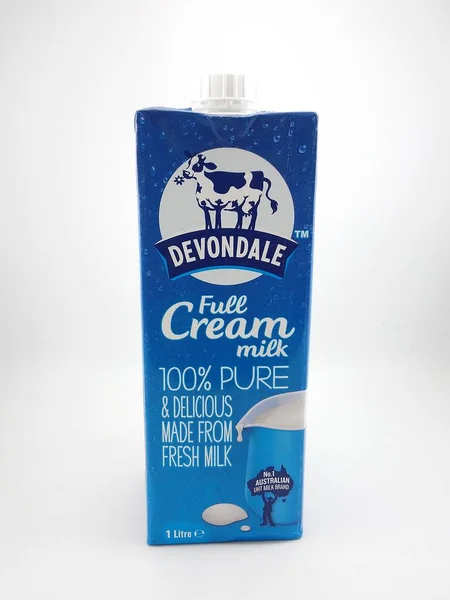 Manila Julio Devondale Full Cream Fresh Milk Carton Julio 2020 — Foto de Stock