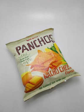 MANILA, PH-18 - 11 Kasım 2018 tarihinde Manila, Filipinler 'de Oishi panchos nacho peyniri.