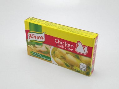 MANILA, PH - 18 Kasım 2018 'de Manila, Filipinler' de tavuk çorbası küpleri.