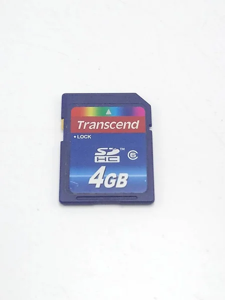 Manila Nov Transcend Sdhc 4Gb Memory Card Листопада 2018 Року — стокове фото