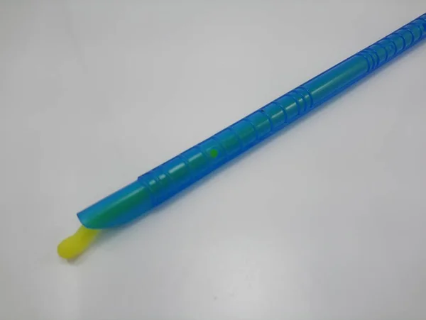 Plastic Zip Pack Sealing Rod Blue Color Use Seal Open — Stock Photo, Image