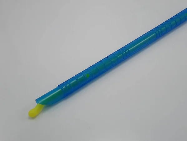 Plastic Zip Pack Sealing Rod Blue Color Use Seal Open — Stock Photo, Image