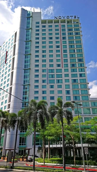 Quezon City Novotel Hotelfassade März 2018 Quezon City Philippinen — Stockfoto
