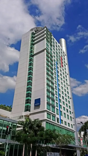 Quezon City Novotel Hotelfassade März 2018 Quezon City Philippinen — Stockfoto