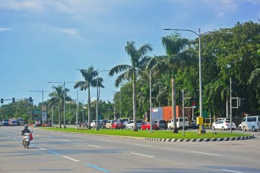 MANILA, PH - SEPT 8 - Roxas Bulvarı 8 Eylül 2018, Manila, Filipinler.