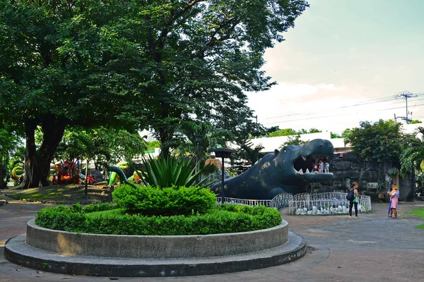 Manila Set Statua Dell Ippopotamo Del Parco Giochi Bambini Settembre — Foto Stock