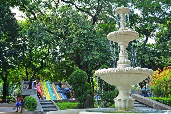 Manila Septiembre Parque Infantil Fuente Agua Septiembre 2018 Manila Filipinas —  Fotos de Stock