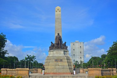 MANILA, PH - SEPT 8 - Jose Rizal heykeli anıtı 8 Eylül 2018 tarihinde Manila, Filipinler 'de Rizal Park' ta.