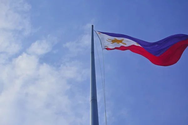 Manila Сентября Филиппинский Национальный Флаг Сентября 2018 Года Маниле Филиппины — стоковое фото