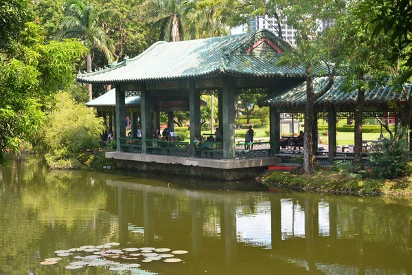 Manila Oct Pavillon Jardin Chinois Parc Rizal Octobre 2018 Manille — Photo