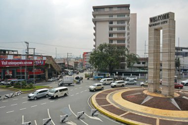 QUEZON CITY, PH - NOV 24 - 24 Kasım 2018 'de Quezon City, Filipinler' de hoş geldiniz..