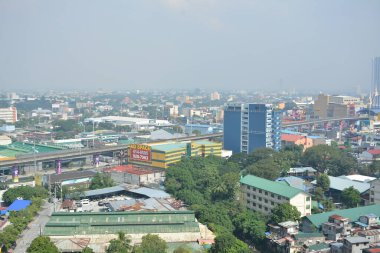 QUEZON ŞEHRİ, PH-25 DEC - Quezon şehri gündüz saatleri boyunca 25 Aralık 2018 Quezon City, Filipinler.