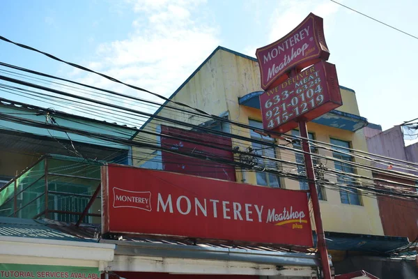 Quezon City Dec 2018年12月25日在菲律宾奎松市的蒙特里肉铺立面 — 图库照片