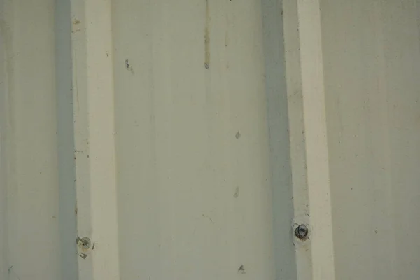 Blech Beige Wellblechbarriere Verwendung Eine Außenwand Auf Der Baustelle Oder — Stockfoto