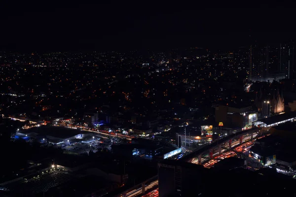 Quezon City Jan Επισκόπηση Της Πόλης Quezon Βράδυ Της 31Ης — Φωτογραφία Αρχείου