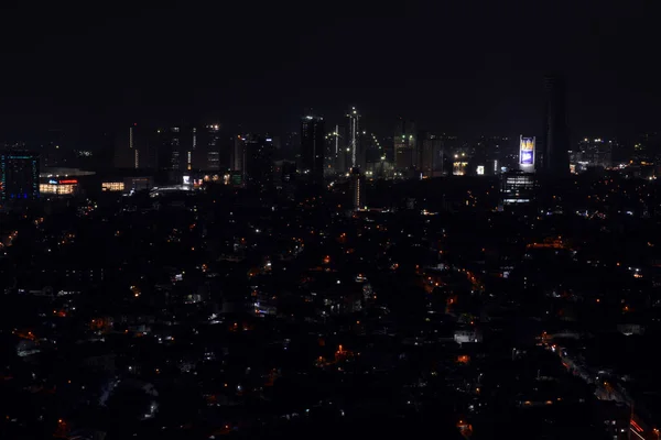 Quezon City Jan Visão Geral Cidade Quezon Durante Noite Janeiro — Fotografia de Stock