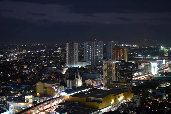 Quezon City Feb Επισκόπηση Της Πόλης Quezon Κατά Διάρκεια Του — Φωτογραφία Αρχείου