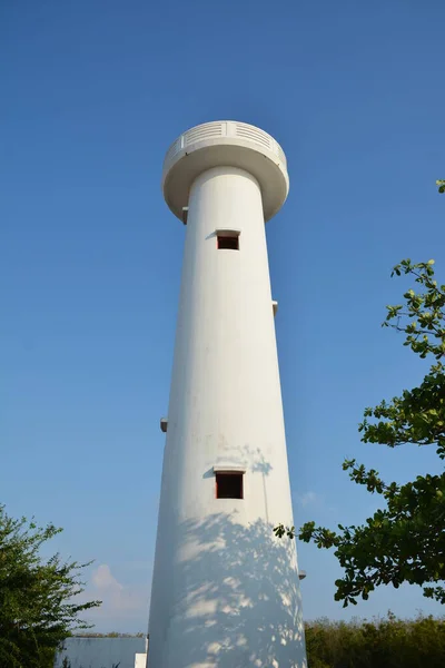 Union April Lighthouse Facade Квітня 2019 Року Юніон Філіппіни — стокове фото