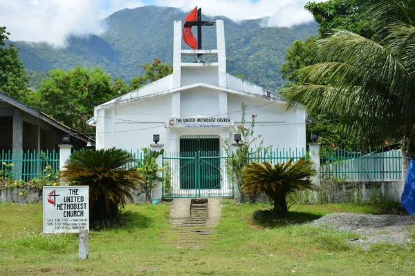 Aurora April Vereinigte Methodistische Kirchenfassade April 2019 Dingalan Aurora Philippinen — Stockfoto