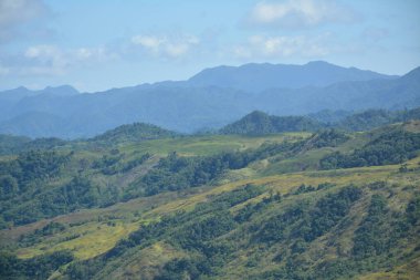 Dağ ve ağaçlar Dingalan, Aurora, Filipinler manzaralı