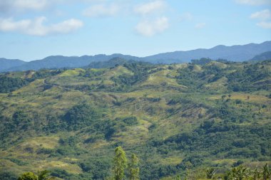 Dağ ve ağaçlar Dingalan, Aurora, Filipinler manzaralı