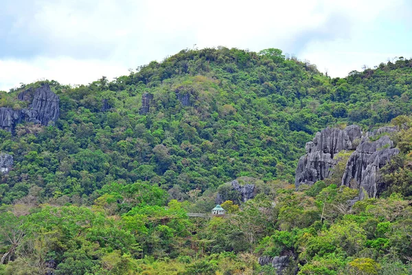 Montaña Rocas Más Árboles Creciendo Rizal Filipinas — Foto de Stock