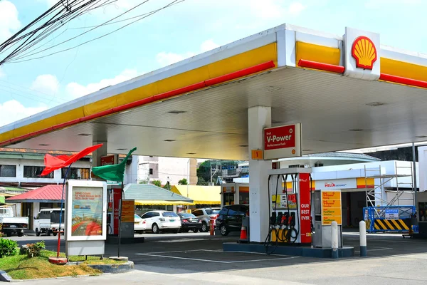 Quezon City Mar Fassade Einer Shell Tankstelle März 2018 Quezon — Stockfoto