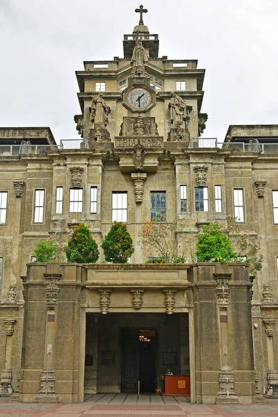 Manila Junio Fachada Del Edificio Principal Universidad Santo Tomás Junio —  Fotos de Stock