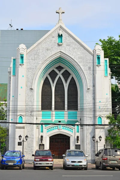 マニラ 6月24 フィリピンのマニラで2018年6月24日に中央統一メソジスト教会のファサード — ストック写真