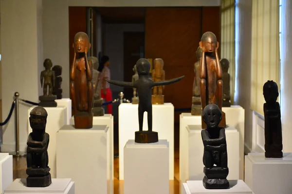 Manila Julio Museo Nacional Antropología Bulul Tallado Figura Madera Julio — Foto de Stock