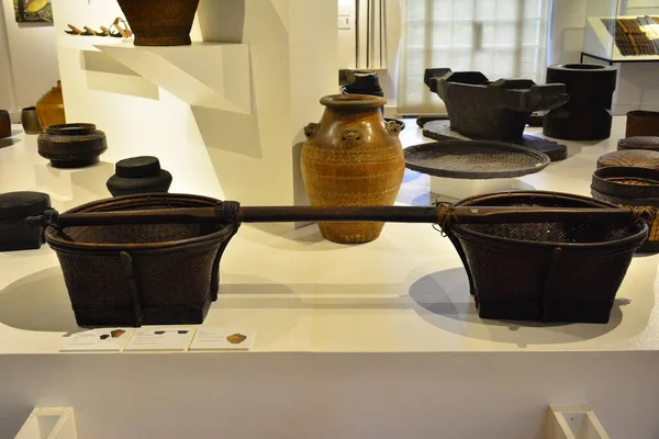 Manila July National Museum Anthropology Rice Basket Products July 2018 — Stock Photo, Image
