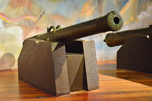 Ship cannon weapon artillery war display in the national museum