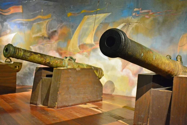 Ship cannon weapon artillery war display in the national museum