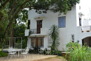 RIZAL, PH - 22 Aralık - Pinto Sanat Müzesi cephesi 22 Aralık 2018, Antipolo, Rizal, Filipinler